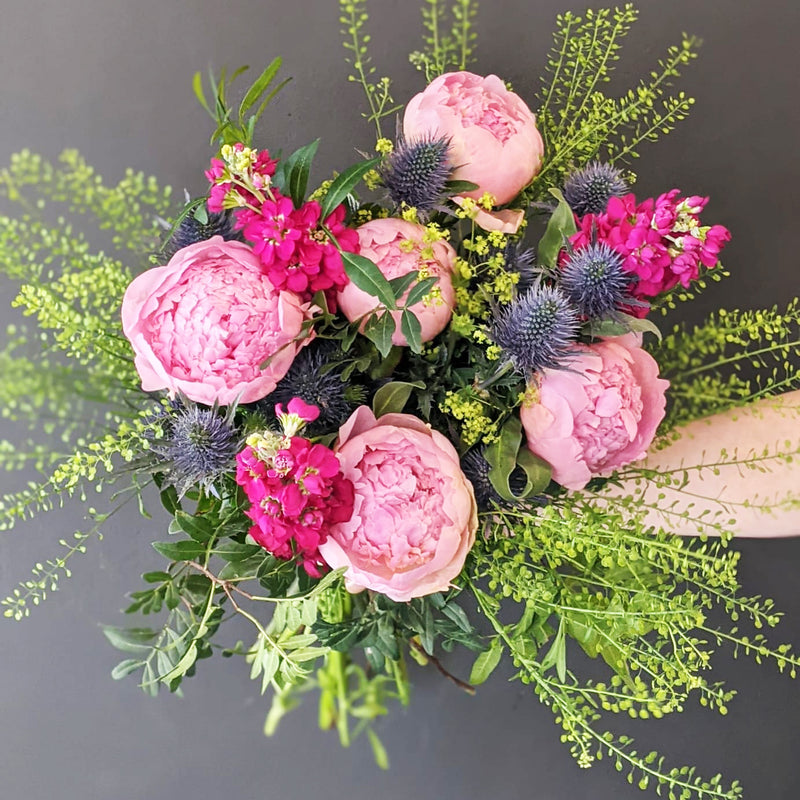 Seasonal bouquet of flowers