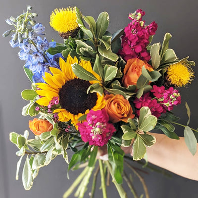 Seasonal bouquet of flowers