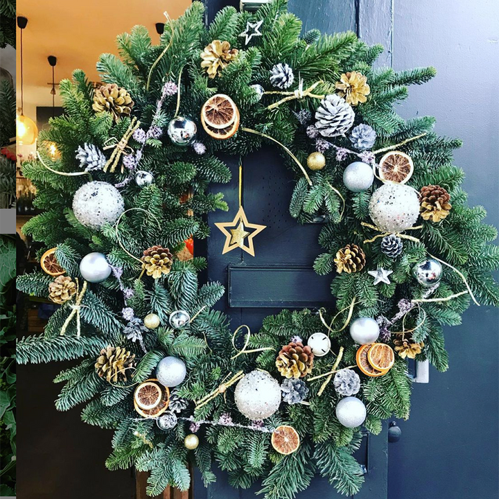 Wreath 20inch - Fresh Fir Decorated Christmas – Highgate Greens